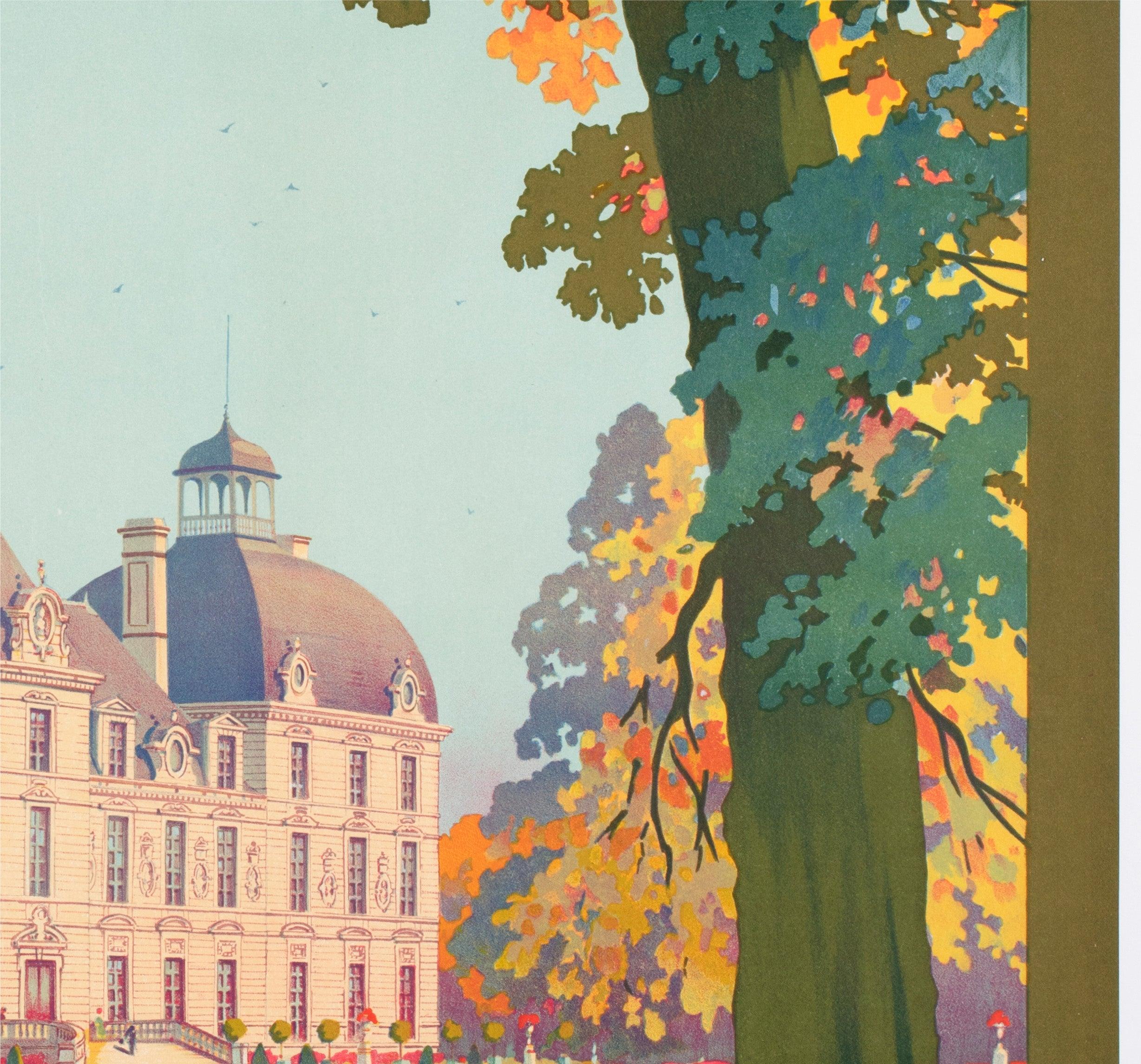 Cheverny c1926 Französisch Eisenbahn Reisen Werbeplakat, Contant Duval im Angebot 1