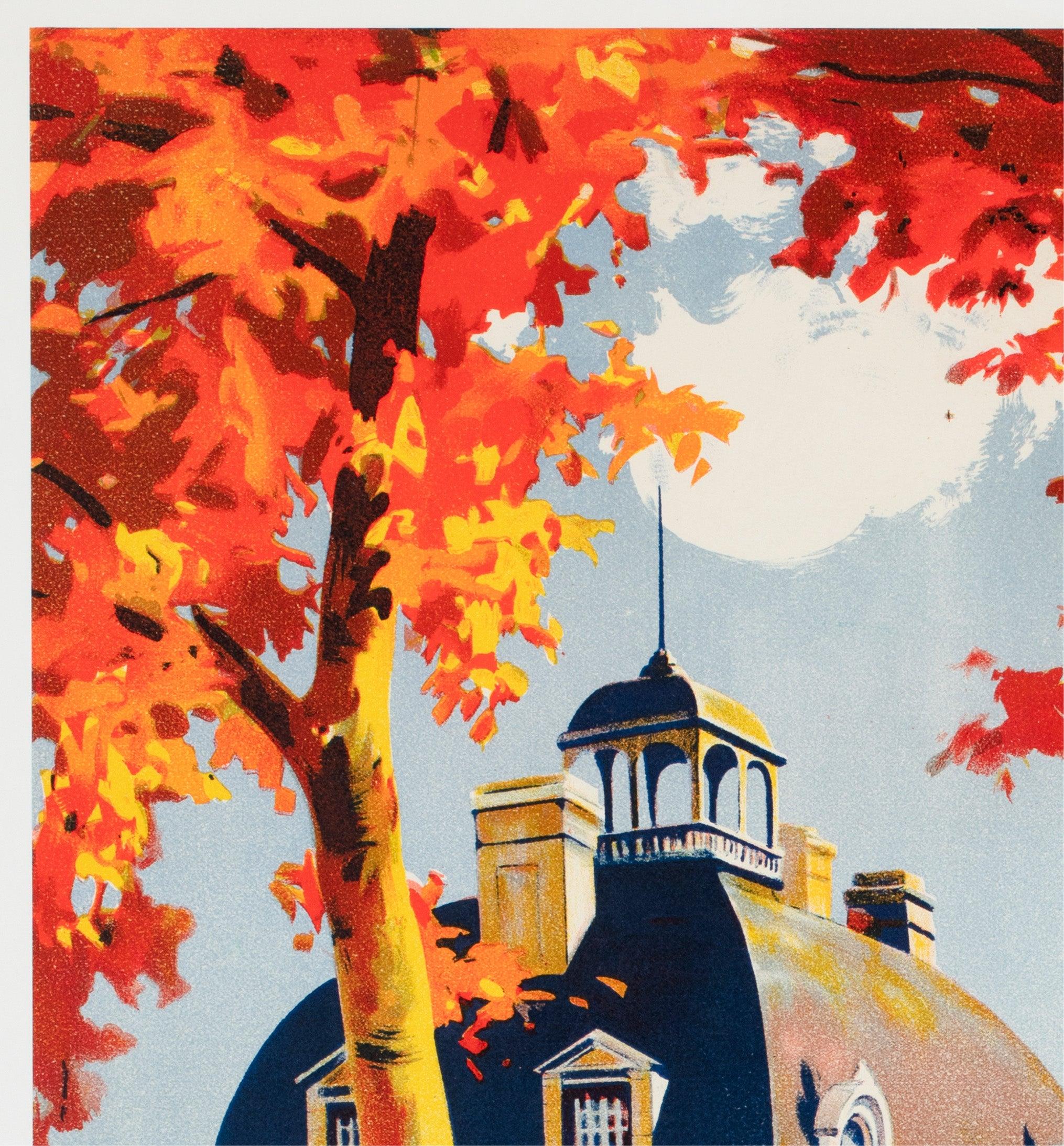 Cheverny c1937 SNCF French Railway Reise-Werbeplakat, E. Paul Champseix (Französisch) im Angebot