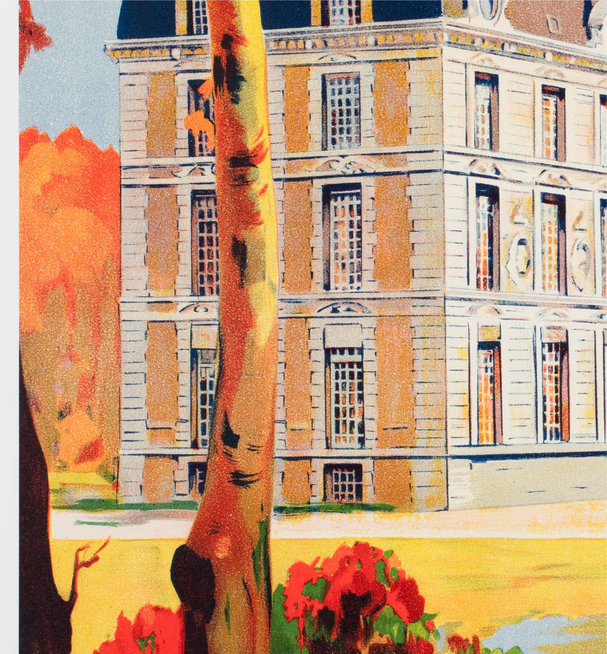 Cheverny c1937 SNCF French Railway Reise-Werbeplakat, E. Paul Champseix (20. Jahrhundert) im Angebot