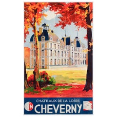 Cheverny c1937 SNCF French Railway Travel Advertising Poster, E. Paul Champseix