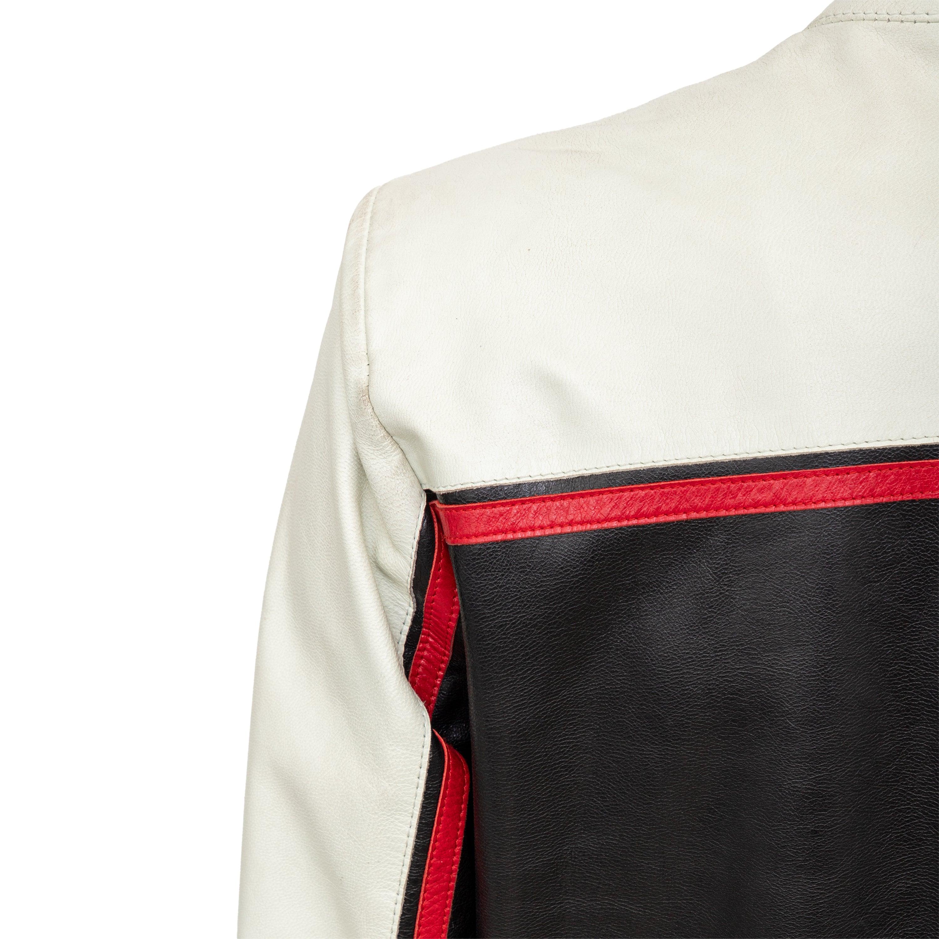 Chevignon Biker Leather Jacket - '90s For Sale 1