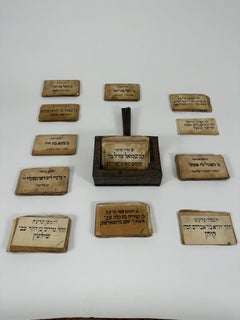 Chevra Kadisha Memorial Cards in Original Iron Box – Budapest, 1880