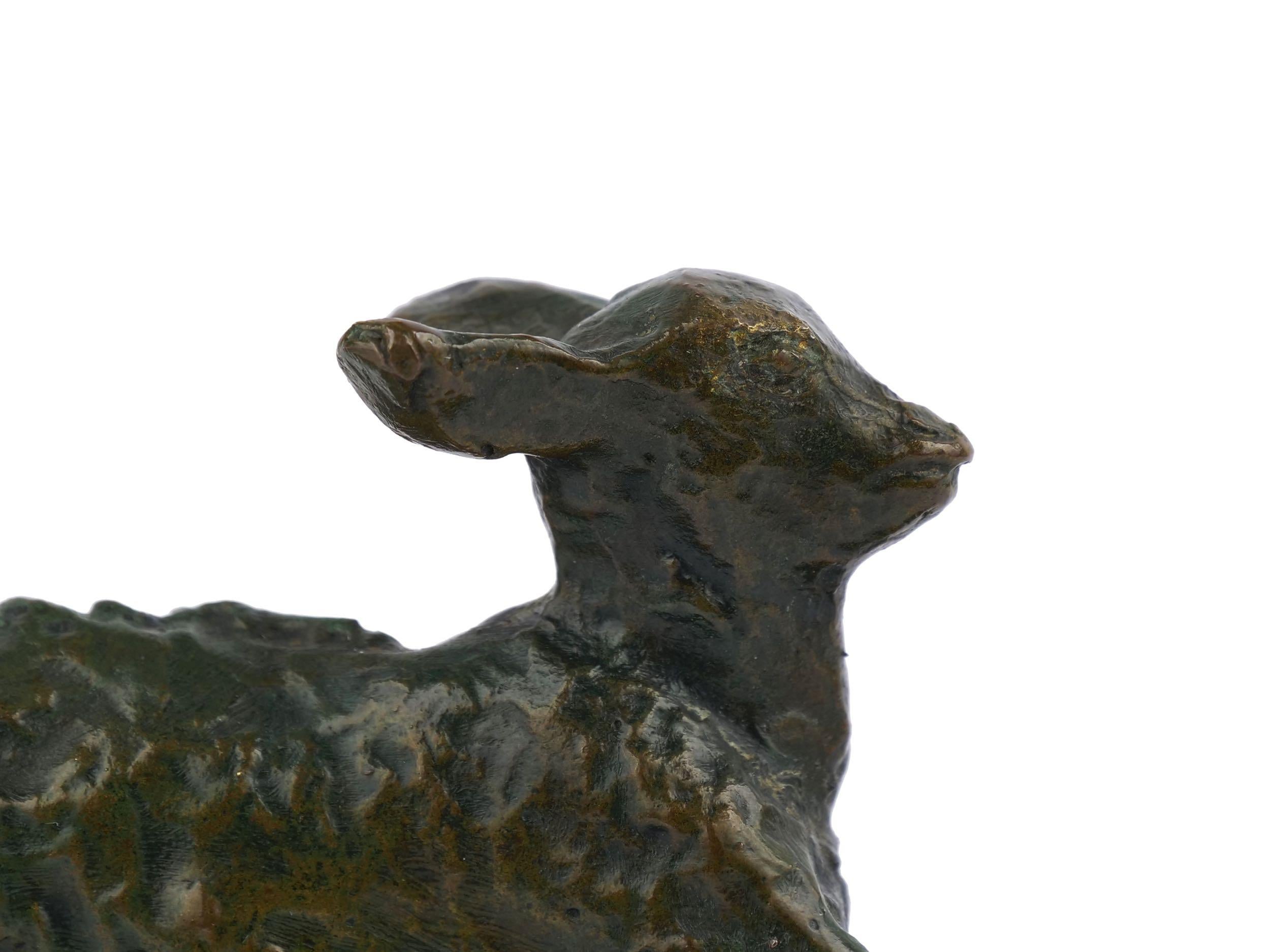 “Chevreau Courant” French Modernism Bronze Sculpture by Ary Bitter & Susse 7