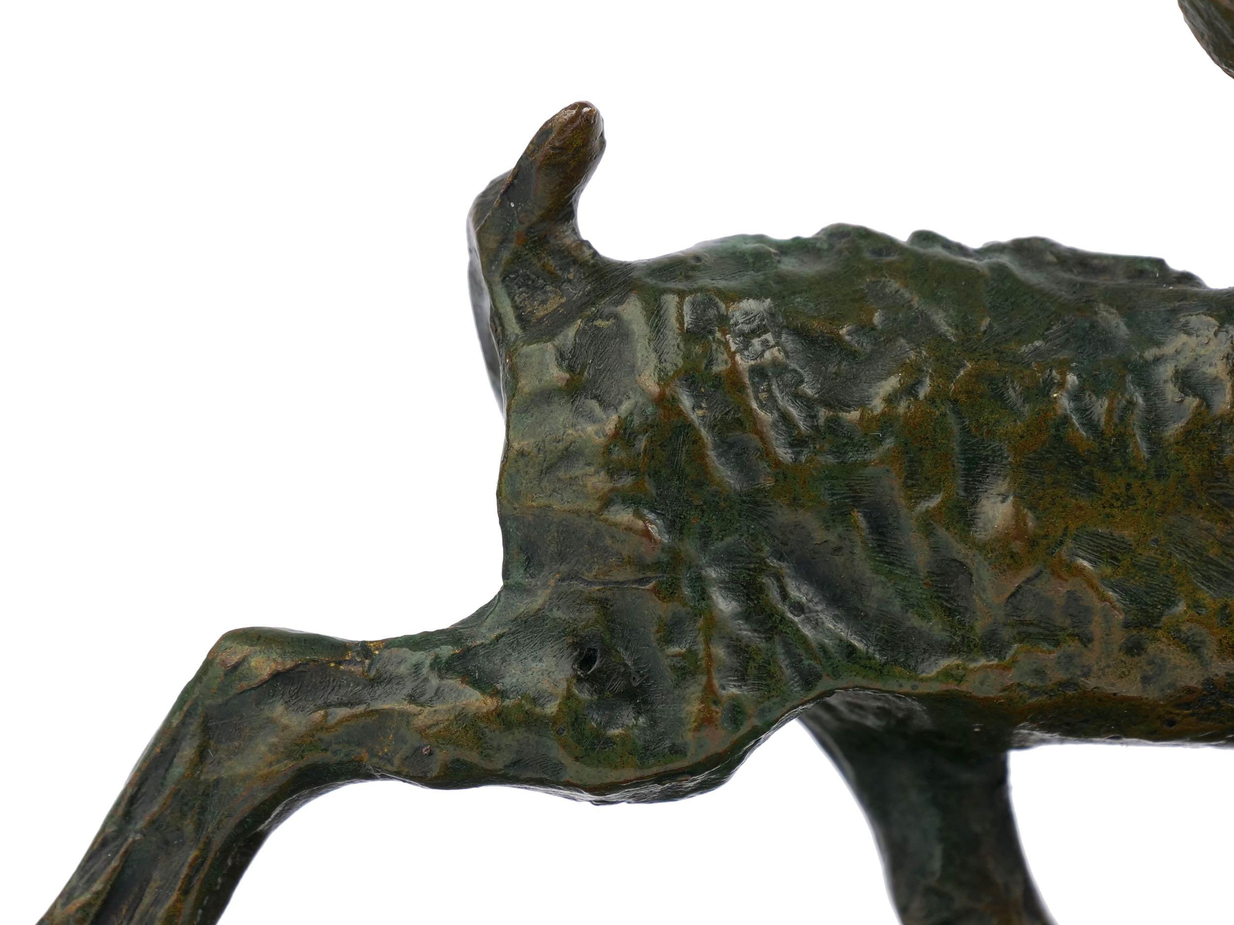 “Chevreau Courant” French Modernism Bronze Sculpture by Ary Bitter & Susse 9