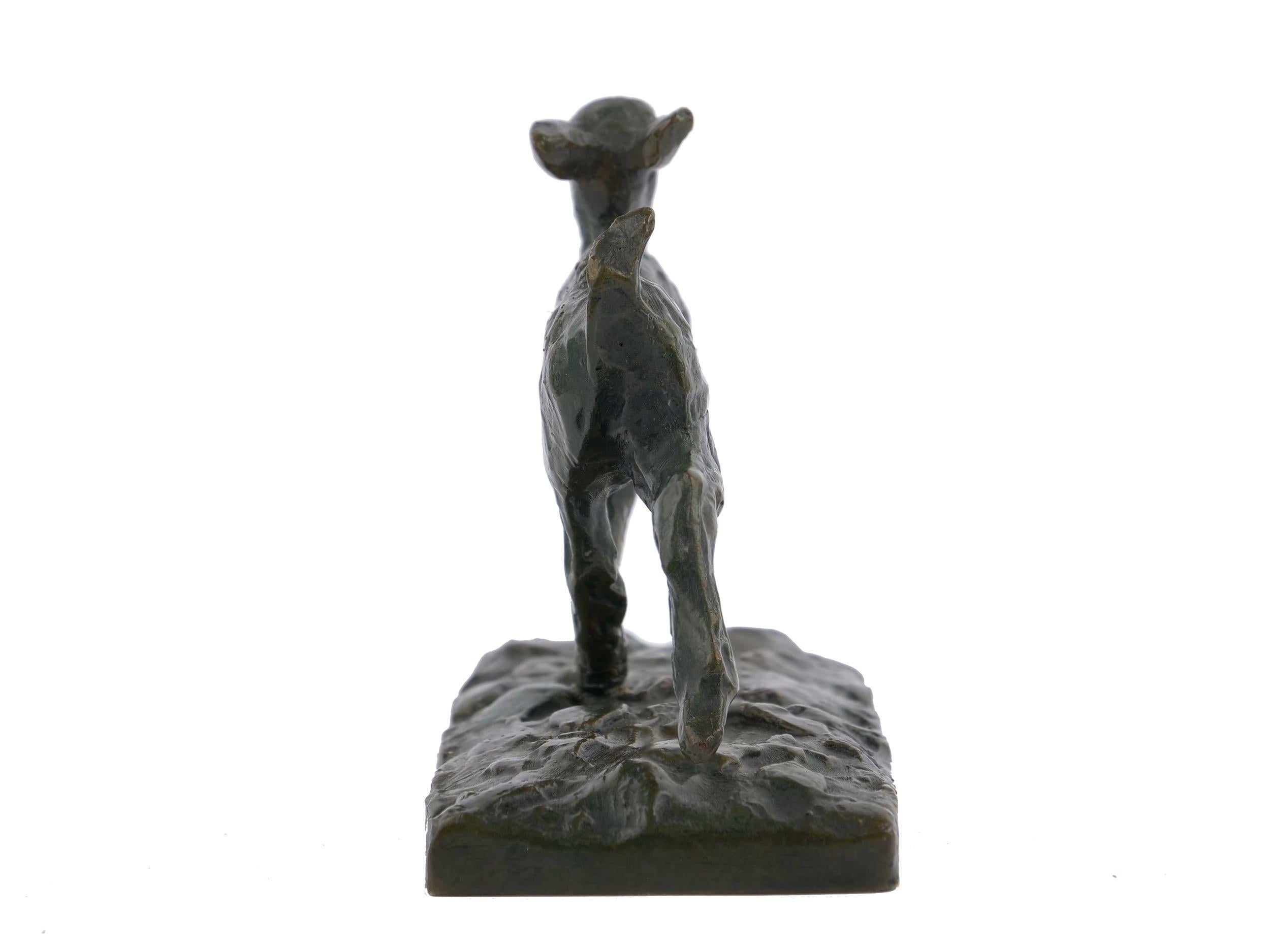 “Chevreau Courant” French Modernism Bronze Sculpture by Ary Bitter & Susse 1