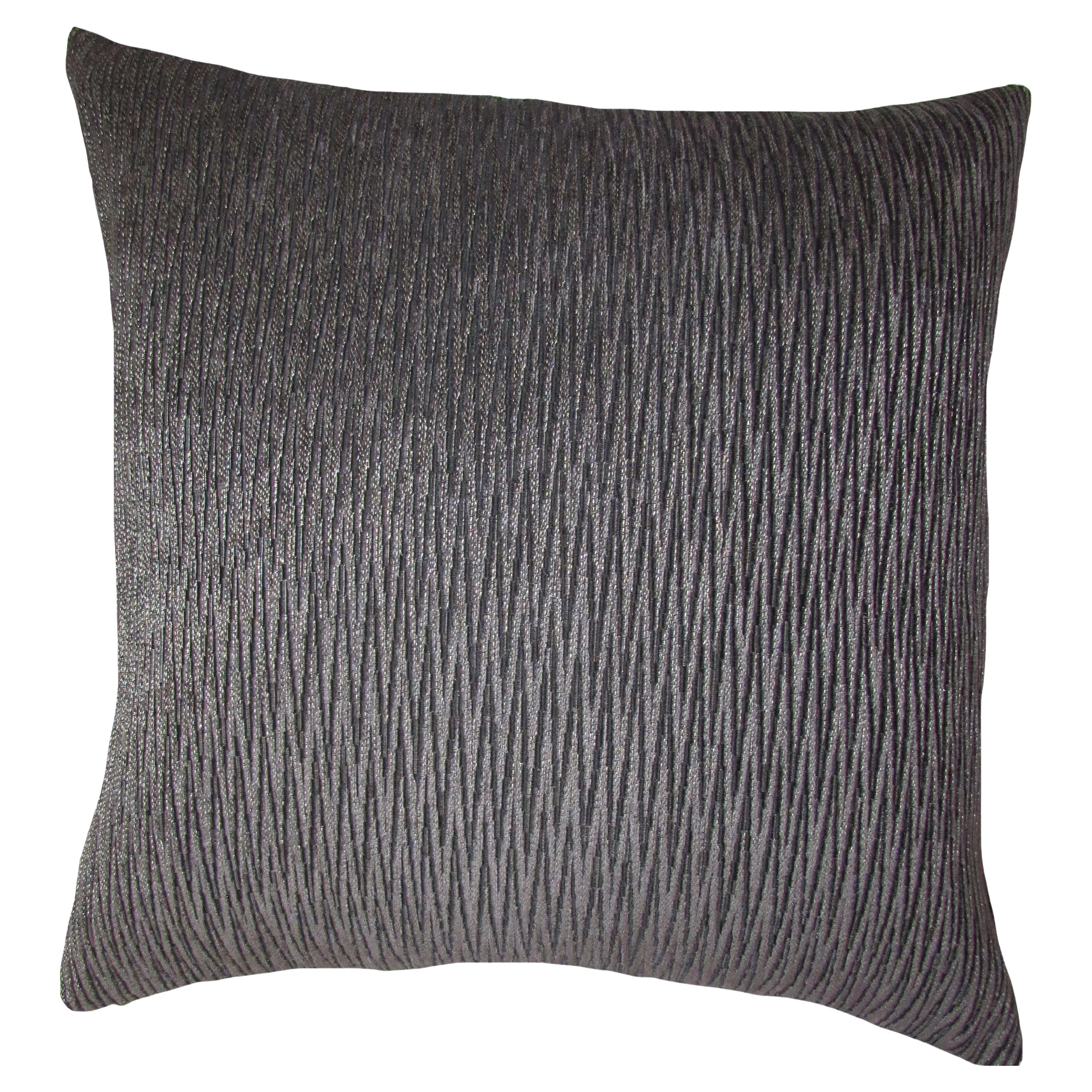 Chevron Charcoal- Black & Gray throw pillow in imported fabrics by Mar de Doce
