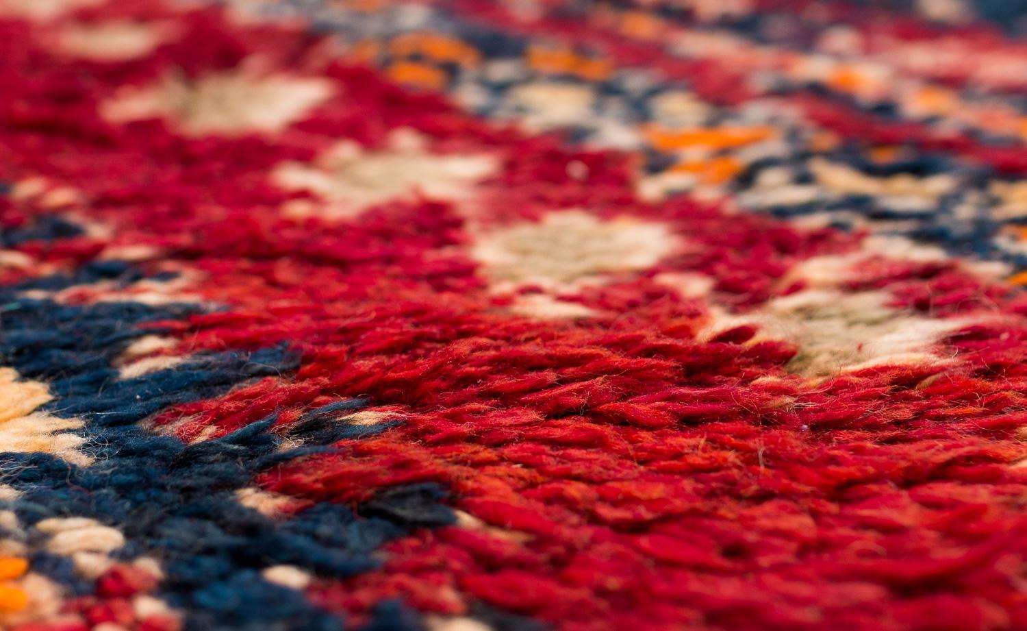 Antiquités Beni Mguild Marocain Laine Shag Midcentury Vintage Chevron Area Rug en vente 6