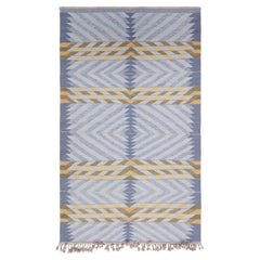 "Chevronn" Modern Flatweave Chevron Ivory Carpet by Doris Leslie Blau
