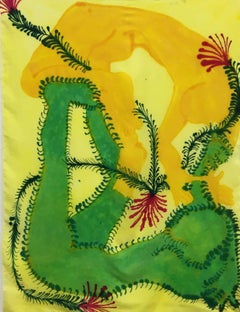 Yellow on Green
