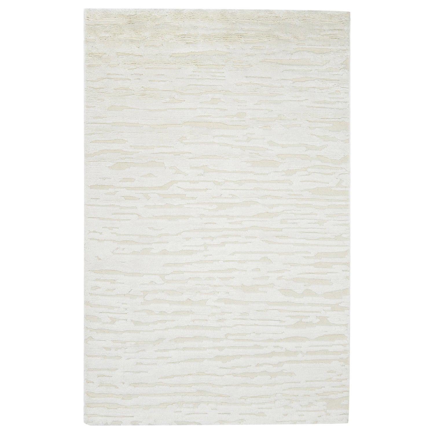 Cheyenne, Contemporary Modern Hand Knotted Area Rug, Ivory