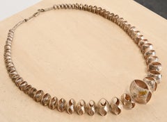 Collier en argent et or Cheyenne Harris Navajo, 20ème siècle