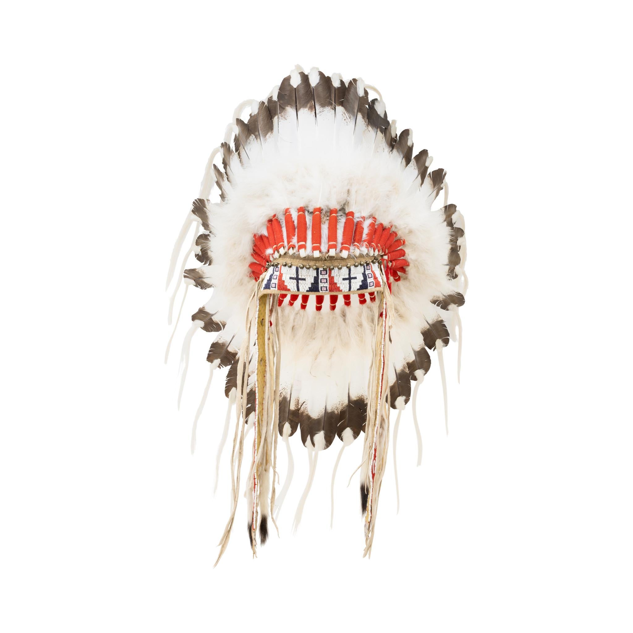 Américain Coiffe de guerre de style Cheyenne en vente