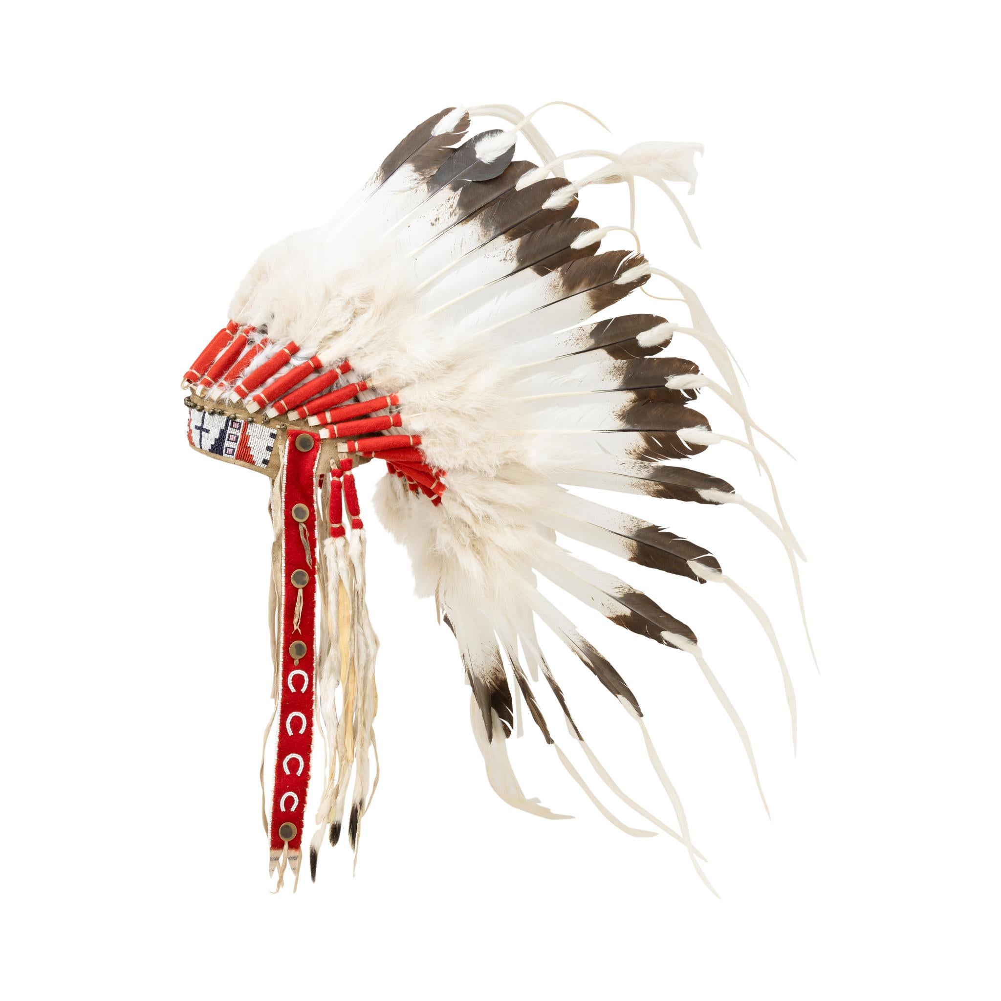 XXIe siècle et contemporain Coiffe de guerre de style Cheyenne en vente