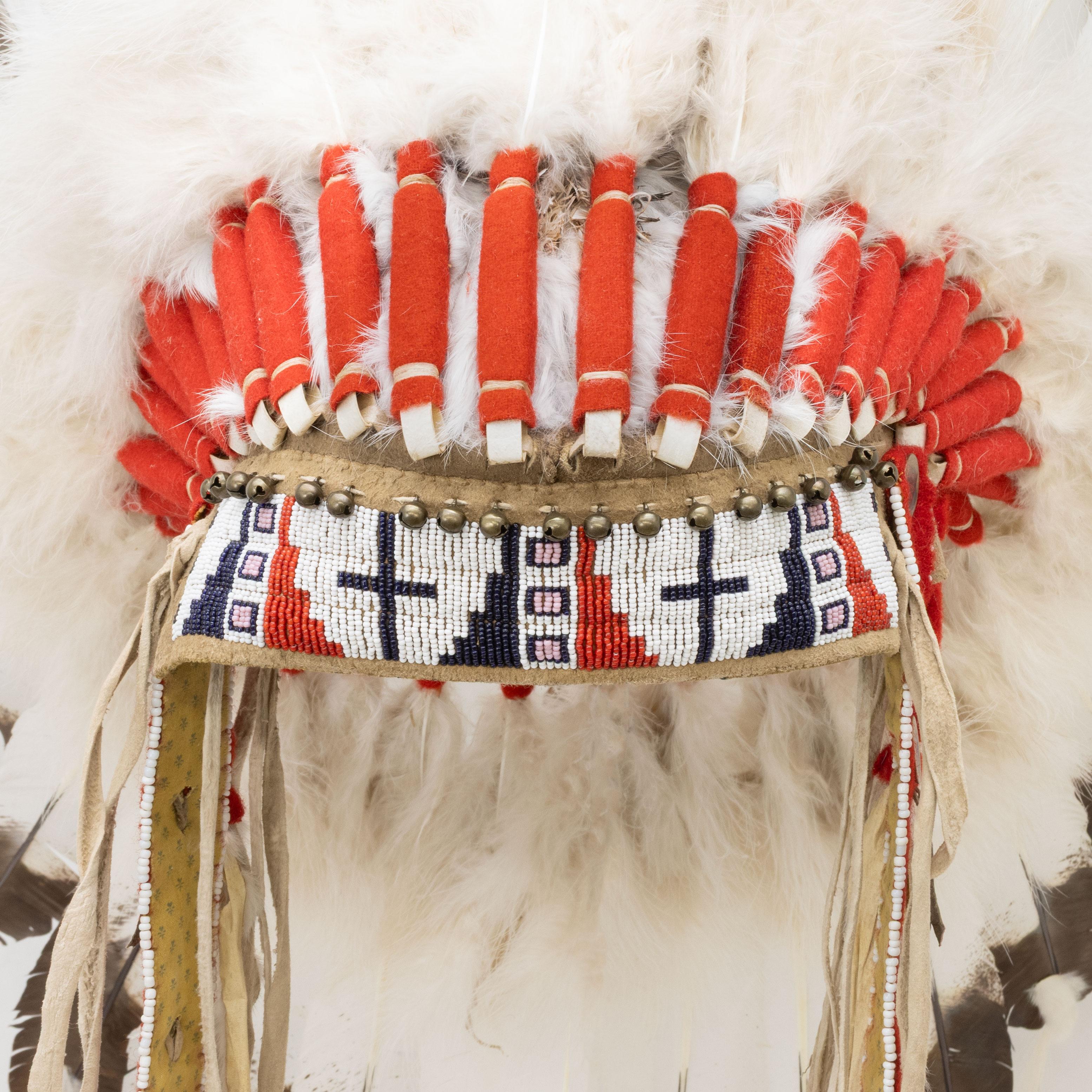 Plumes Coiffe de guerre de style Cheyenne en vente