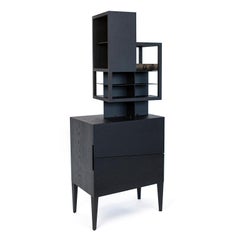 Contemporary Commode or Cabinet  by Studio 1+11 , Black wood  21st Cent , Germany