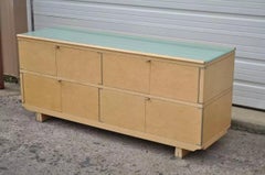 Chi Wing Lo for Giorgetti Olo Maple and Glass Sideboard Credenza Cabinet