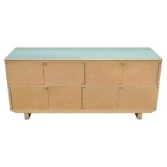 Chi Wing Lo para Giorgetti Aparador Credenza Cabinet Olo de arce y cristal