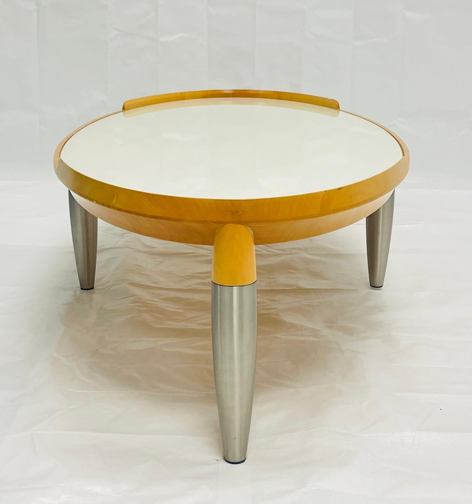Hand-Crafted Chi Wing Lo ‘Tiche’ Coffee Table for Giorgetti, Italy, 1990s For Sale