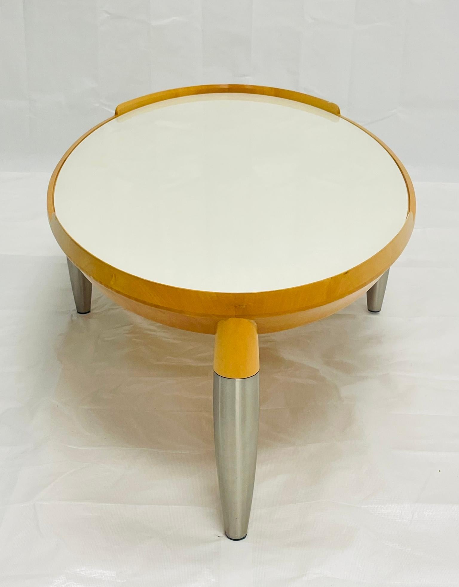 Chi Wing Lo ‘Tiche’ Coffee Table for Giorgetti, Italy, 1990s In Good Condition For Sale In Los Angeles, CA