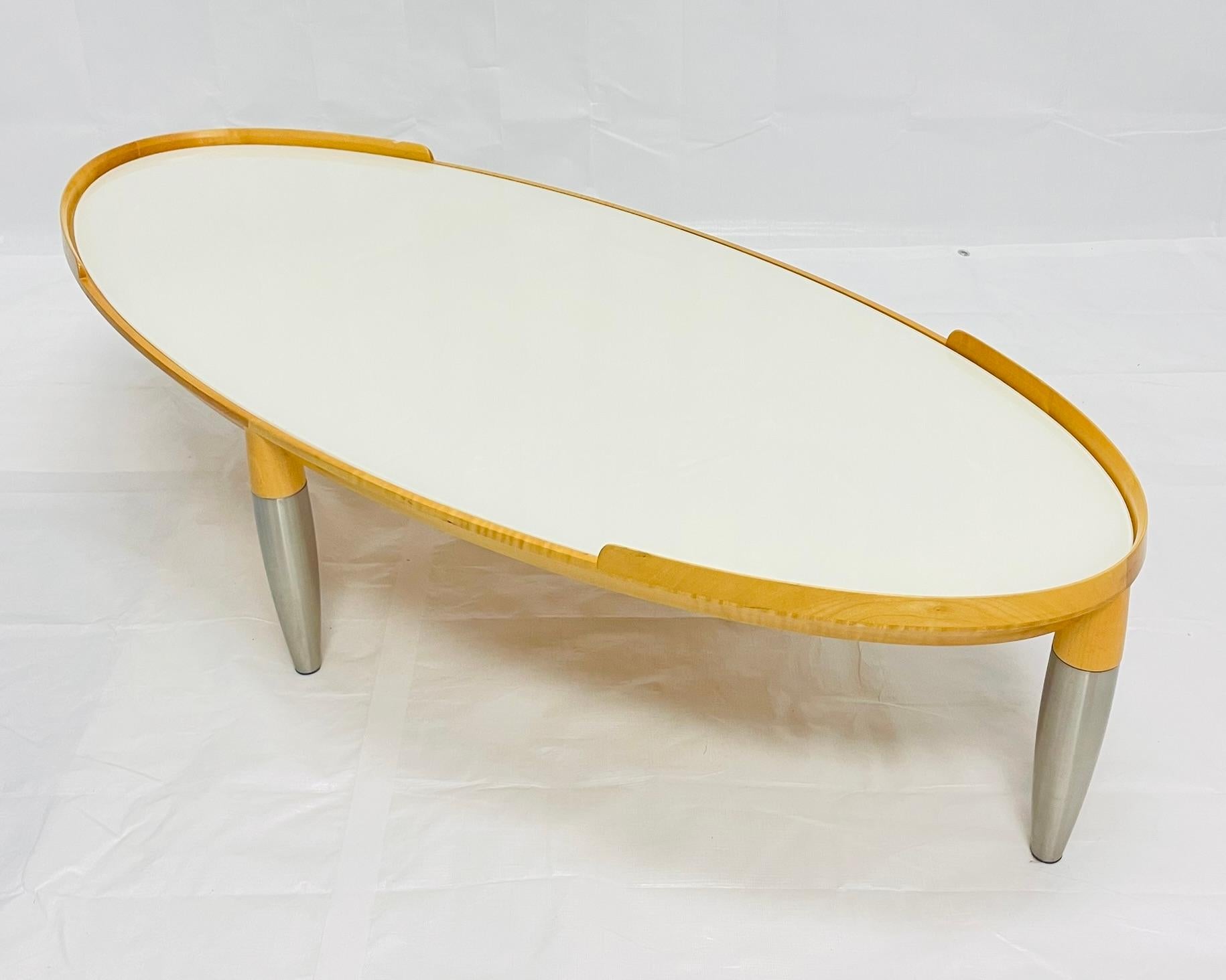 Glass Chi Wing Lo ‘Tiche’ Coffee Table for Giorgetti, Italy, 1990s For Sale