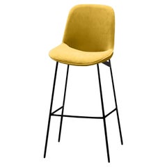 Chiado Bar Stool, Monel Leather with Corn and Black
