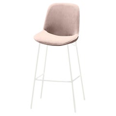 Tabouret de comptoir Chiado avec fleur de Vigo et blanc