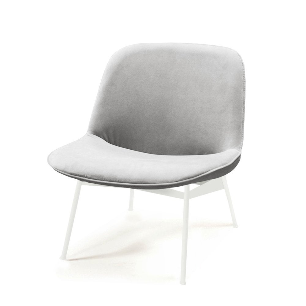 Chiado Lounge Chair with Aluminum and White For Sale
