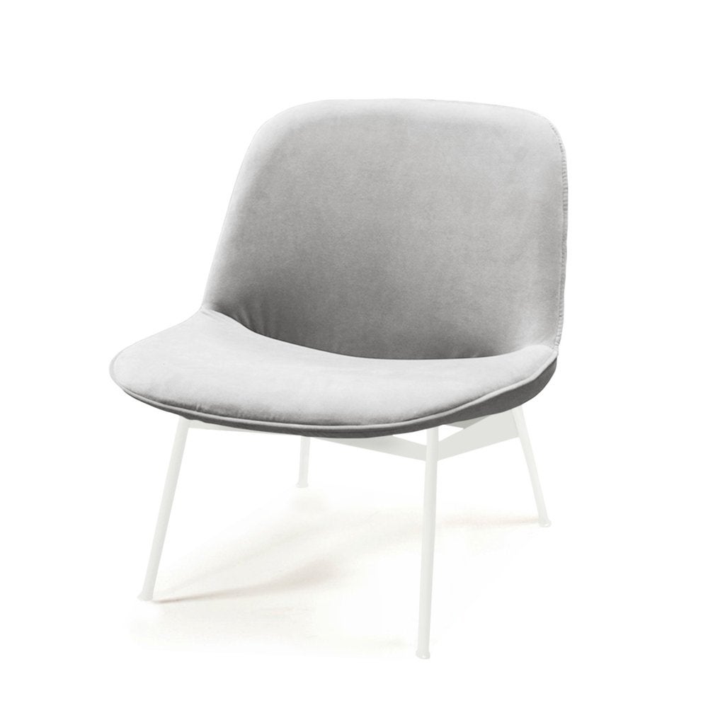 Fauteuil de salon Chiado en aluminium et blanc en vente