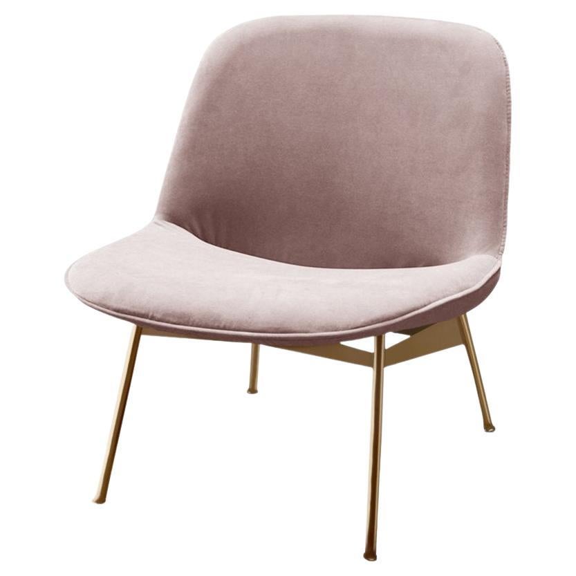 Chiado Lounge Chair with Barcelona Lotus and Gold For Sale