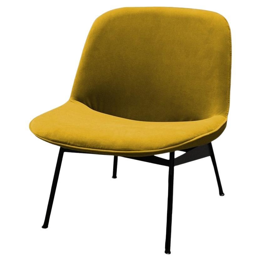 Chiado Lounge Chair with Corn and Black For Sale