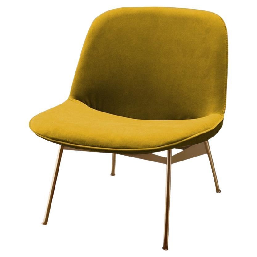 Chiado Lounge Chair with Corn and Gold For Sale