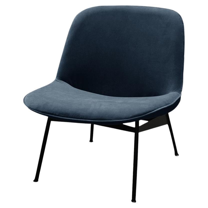 Chiado-Loungesessel mit schwarzem und schwarzem Pariser Stuhl