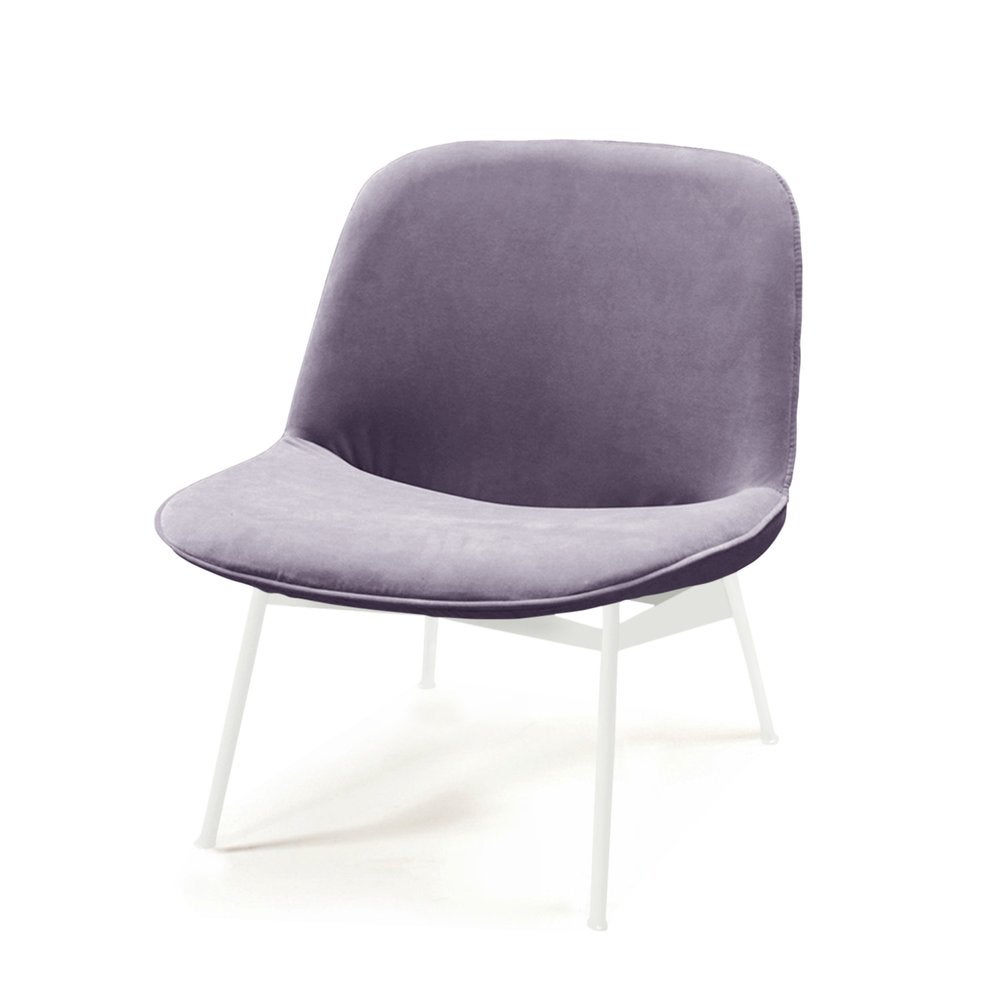 Chiado Lounge Chair with Paris Lavanda and White For Sale