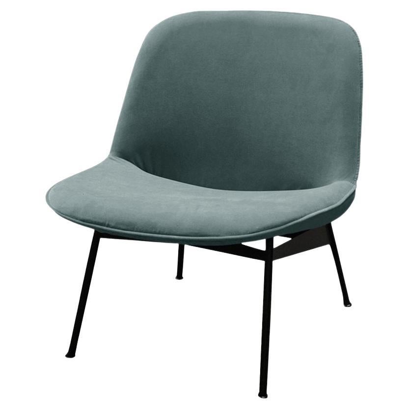 Chiado Lounge Chair with Teal and Black For Sale