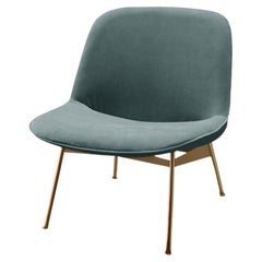 Chiado Lounge Chair with Teal and Gold