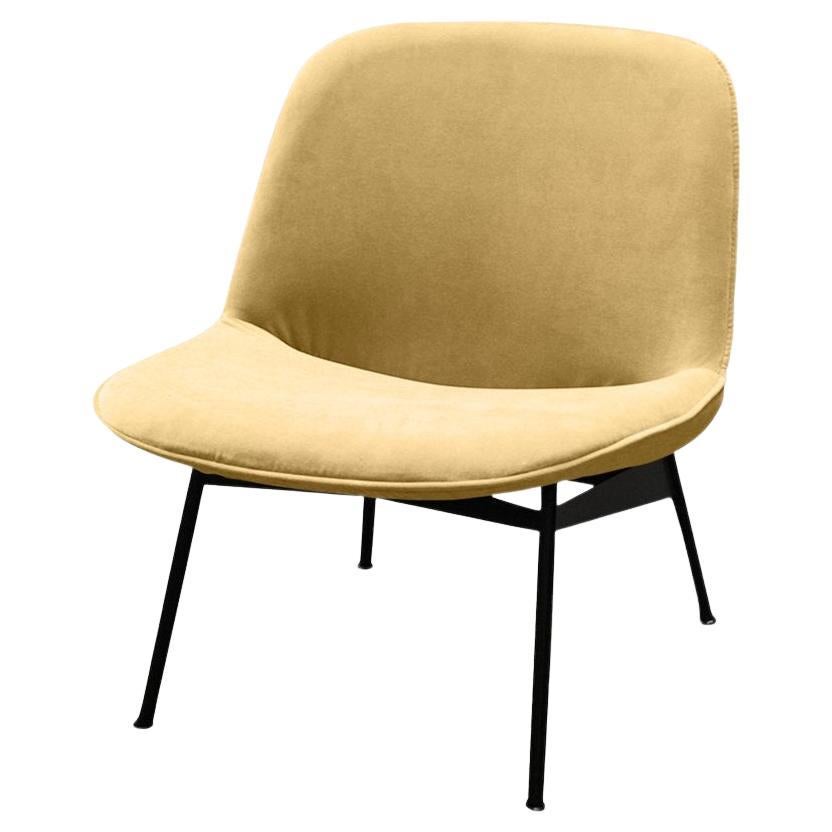 Chiado Lounge Chair with Vigo Plantain and Black For Sale