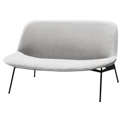 Chiado Sofa, Clean Corn, Large with Aluminium and Black