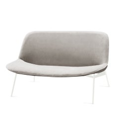 Chiado Sofa, Clean Corn, Small with Paris Mouse and White