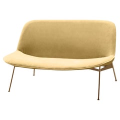 Chiado Sofa, Clean Powder, Large with Vigo Plantain and Gold