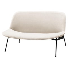 Chiado Sofa, Clean Water, Small with Boucle Snow and Black