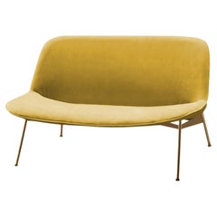Chiado Sofa, Clean Water, Small with Corn and Gold