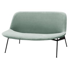 Chiado Sofa, Clean Water, Small with Smooth 60 and Black