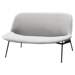 Chiado Sofa, Large with Aluminium and Black