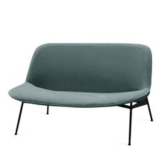 Chiado Sofa, Small with Teal and Black