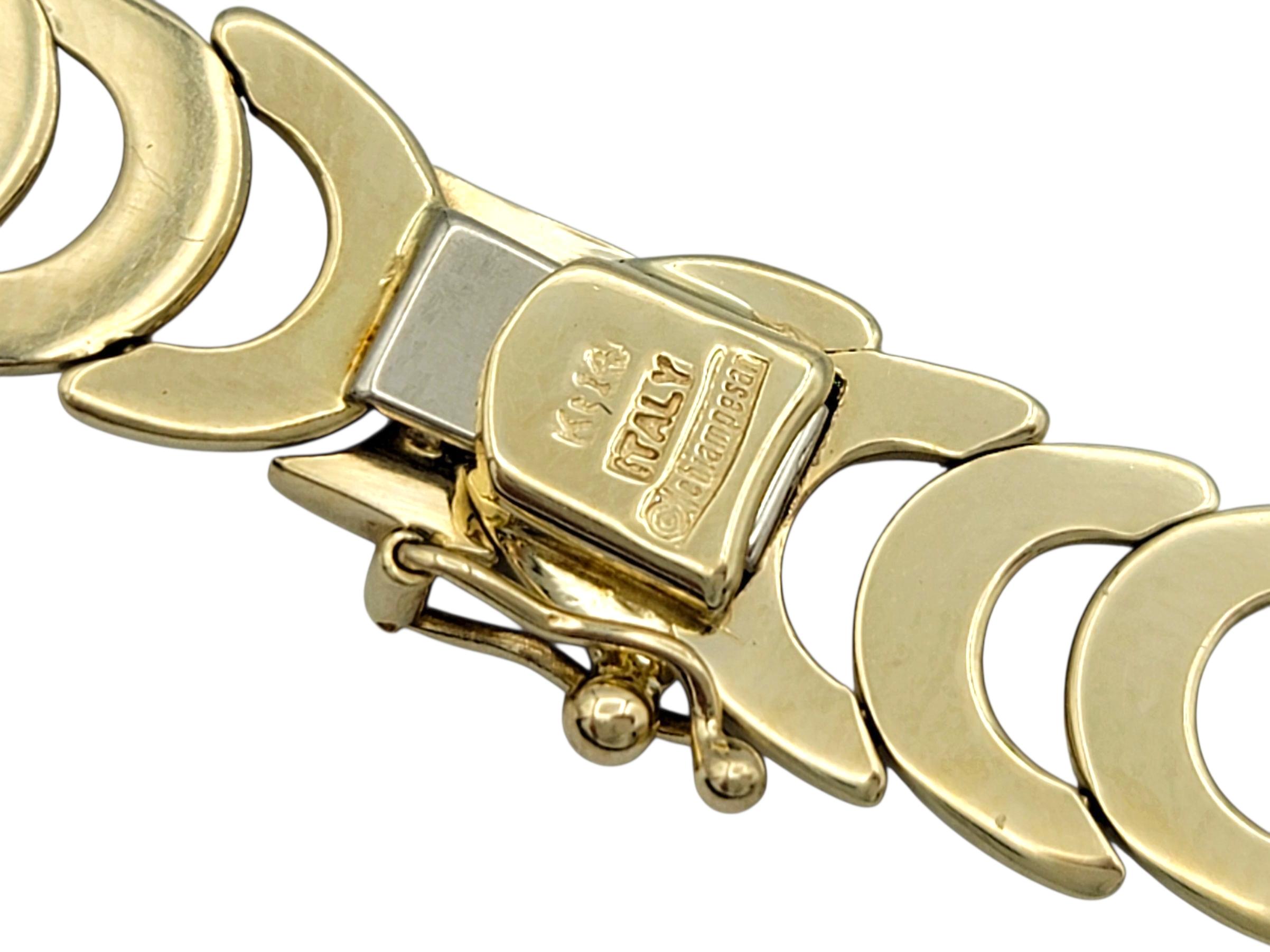 Chiampesan Collier d'améthyste taille émeraude avec diamants en or jaune 14 carats en vente 2