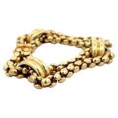 Chiampesan Vintage 73.31 Grams 18 Karat Yellow Gold Link Bracelet