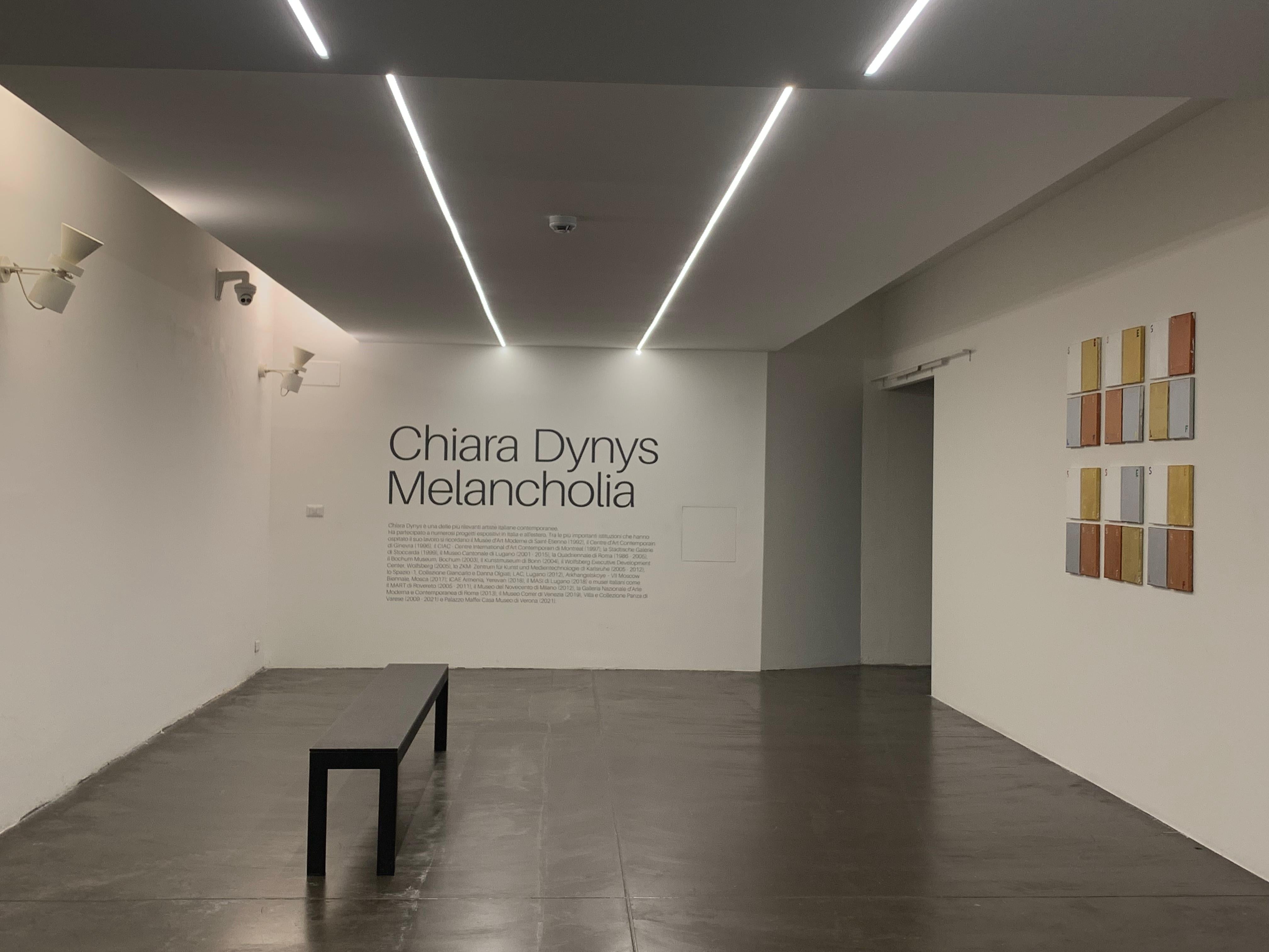 Chiara Dynys, Self 3/100, 2021, painting, gold, silver, copper - Gold Abstract Painting by Chiara Dynys 