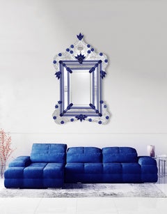 Specchio in vetro di Murano "Chiara" in stile veneziano di Fratelli Tosi