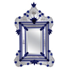 Specchio in vetro di Murano "Chiara" in stile veneziano di Fratelli Tosi