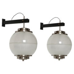 Chiaravallotti wall lights model A/567, Italy circa 1950s